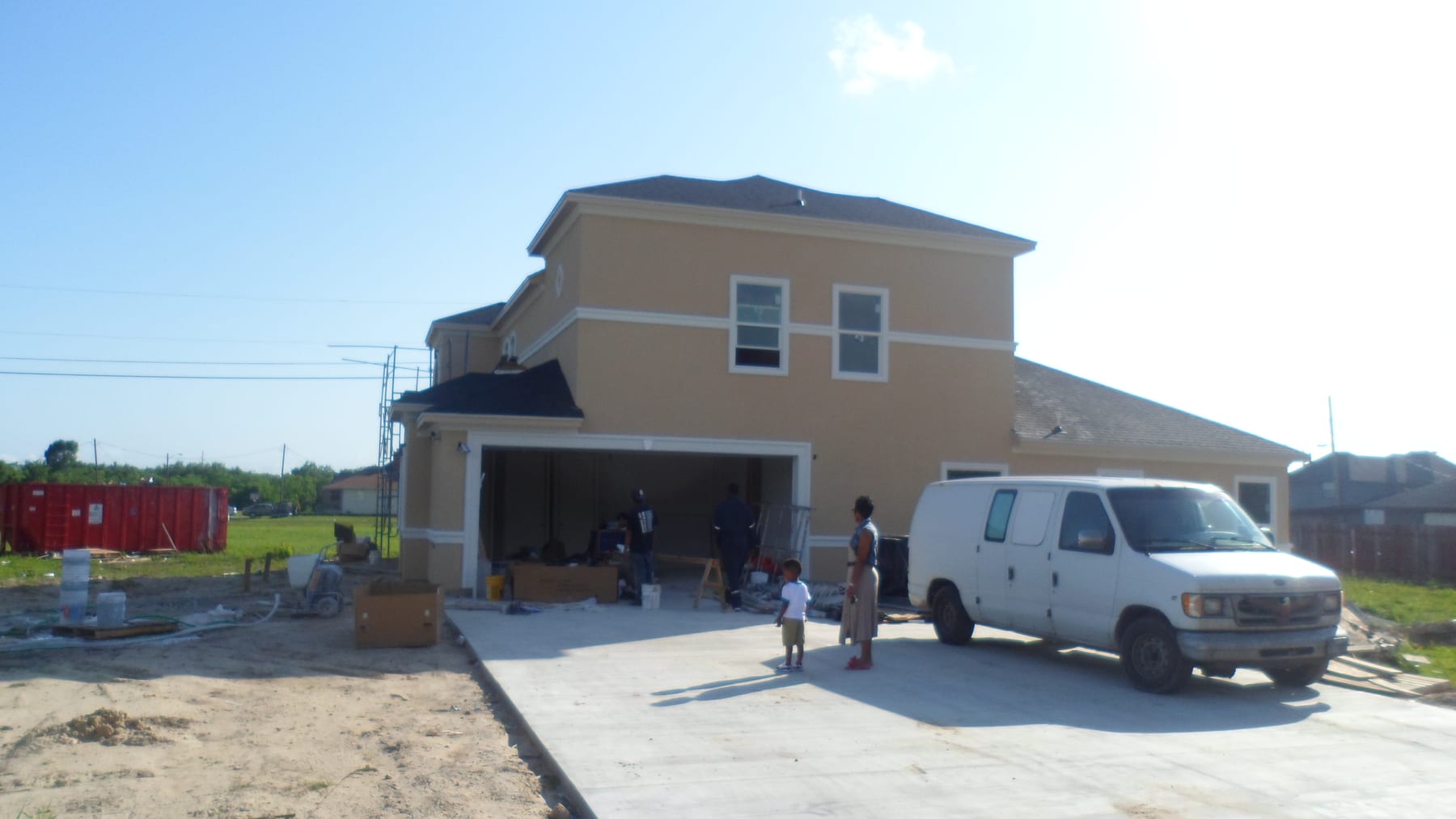 Completed stucco house 2010